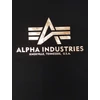 Kép 2/3 - Alpha Industries Basic T foil print, black-gold, M