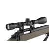 Kép 7/8 - SW-10 UPGRADE airsoft mesterlövész puska, távcső+bipod, tan