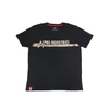 Kép 1/4 - Alpha Industries T Foil Print póló, black-yellow gold, M