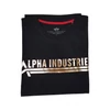 Kép 2/4 - Alpha Industries T Foil Print póló, black-yellow gold, M