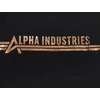 Kép 3/4 - Alpha Industries T Foil Print póló, black-yellow gold, M
