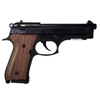 Kép 2/9 - Kimar Beretta FS 92 fekete, fa markolatú gáz-riasztó pisztoly