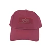 Kép 2/3 - Alpha Industries Velcro Cap baseball sapka, burgundy