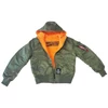 Kép 3/4 - Alpha Industries Hooded Puffer FD Rev. kabát, sage/orange, XL