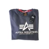 Kép 2/5 - Alpha Industries Basic Sweater pullóver, greyblack, M