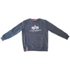 Kép 1/5 - Alpha Industries Basic Sweater pullóver, greyblack, M