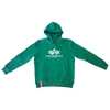 Kép 1/5 - Alpha Industries Basic Zip Hoody pullóver, jungle green, M