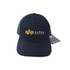 Kép 3/4 - Alpha Industries Alpha Label Trucker Cap kamionos sapka, fekete
