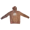 Kép 1/6 - Alpha Industries Basic Hoody kapucnis pulóver, taupe, 2XL