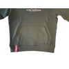 Kép 4/6 - Alpha Industries Basic Hoody Rubber kapucnis pulóver, dark olive, M