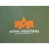 Kép 5/6 - Alpha Industries Basic Hoody Rubber kapucnis pulóver, dark olive, M