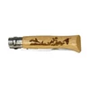 Kép 2/5 - Opinel no.8 kés, inox, nyúl minta
