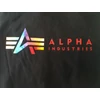 Kép 4/4 - Alpha Industries Alpha Label T Metal póló, black/metal red, S