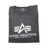 Kép 2/4 - Alpha Industries Basic T póló, Charcoal heather-white, M