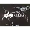 Kép 4/5 - Alpha Industries Lightning AOP T póló, black/white, M