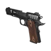 Kép 2/18 - Kuzey 1911 T gázpisztoly, 9mm PA., fekete, diófa markolat
