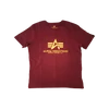 Kép 1/3 - Alpha Industries Basic T-Shirt póló, burgundy, M