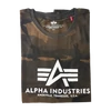 Kép 3/3 - Alpha Industries Basic T-Shirt Camo póló, olive camo, M