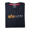 Kép 3/4 - Alpha Industries Alpha Label T póló, black, M