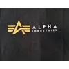Kép 4/4 - Alpha Industries Alpha Label T póló, black, M