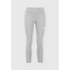 Kép 1/4 - Alpha Industries Basic Leggings SL Wmn női melegítő nadrág, greyheather/white, S