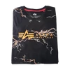 Kép 2/3 - Alpha Industries Lightning AOP T póló, black/orange, M