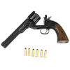 Kép 15/16 - Schofield 6" revolver, fekete, antikolt 4,5 mm (diabolo)