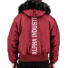 Kép 2/2 - Alpha Industries 45P Hooded Custom dzseki, burgundy, L