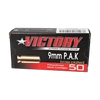 Kép 1/3 - Victory riasztópatron, 9mm PA, réz bevonattal