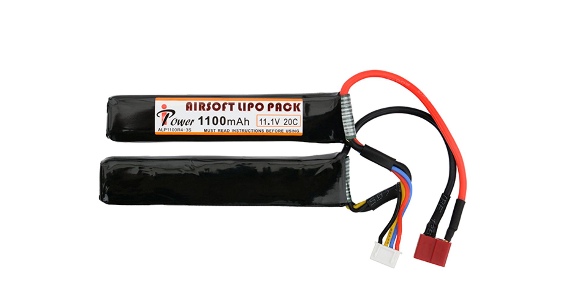 Ipower airsoft akkumulátor, LiPo, 1100 mAh, 11.1V, 20C 11.1 v