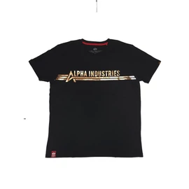 Alpha Industries T Foil Print póló, black-copper, M