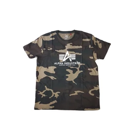 Alpha Industries Basic T Camouflage póló, woodland camo, M