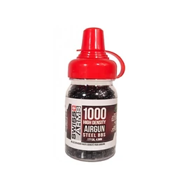Swiss Arms BB golyó, 1000db, Black, 4.5 mm