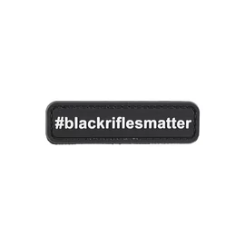 Black rifles matter, felvarró