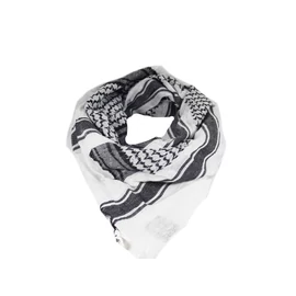 Miltec sál-Shemagh, fekete-fehér