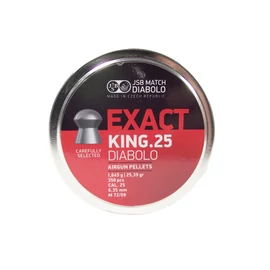 JSB DIABOLO EXACT KING.25 CAL. 25 lövedék, NAGY, 6,35 mm