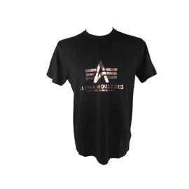 Alpha Industries Basic póló, Black-Gold, XL