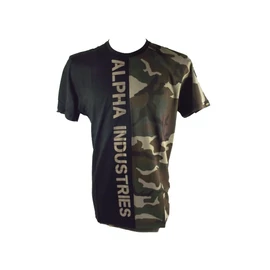 Alpha Industries Camo Half póló, Woodland Camo, S