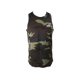 Alpha Industries Small Logo Tank camouflage póló, Woodland Camo, S