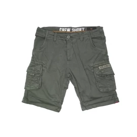 Alpha Industries Crew Short rövidnadrág, Dark Olive, M