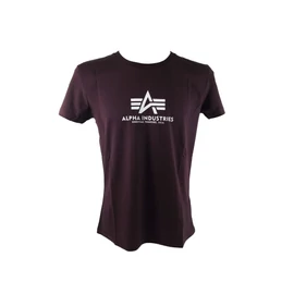 Alpha Industries New Basic Wmn póló, Deep Maroon, S
