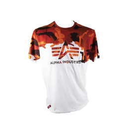 Alpha Industries Lost Camo póló, Orange Camo, M