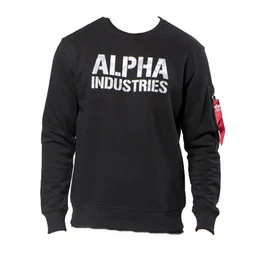 Alpha Industries Camo Print Sweat, pullóver black-white, L