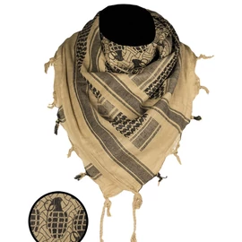 Miltec Shemagh gránát coyote/fekete 110x110 cm