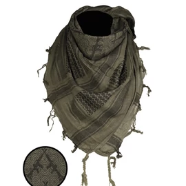 Miltec Shemagh Fegyver olive/fekete 110x110 cm