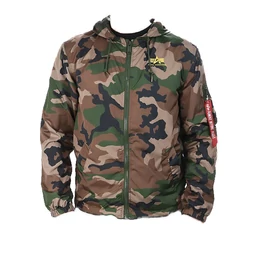 Alpha Industries Windbreaker camouflage dzseki, woodcamo, L