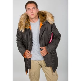 Alpha Industries N3B VF59 kabát, black olive, L