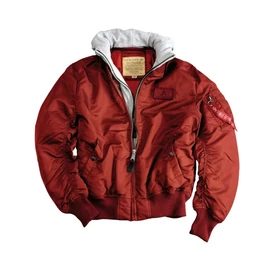 Alpha Industries MA1 D-tec kabát, burgundy, M