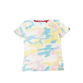 Alpha Industries New Camo Basic Wmn póló, Yellow Pink Camo, M