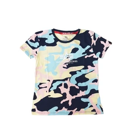 Alpha Industries New Camo Basic Wmn póló, Navy Pink Camo, M